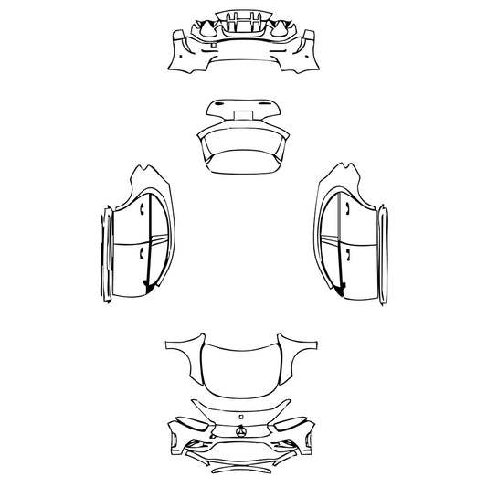 Pre-Cut PPF Mercedes-Benz A Class Hatchback AMG A 35 2022 - PPF-Kits
