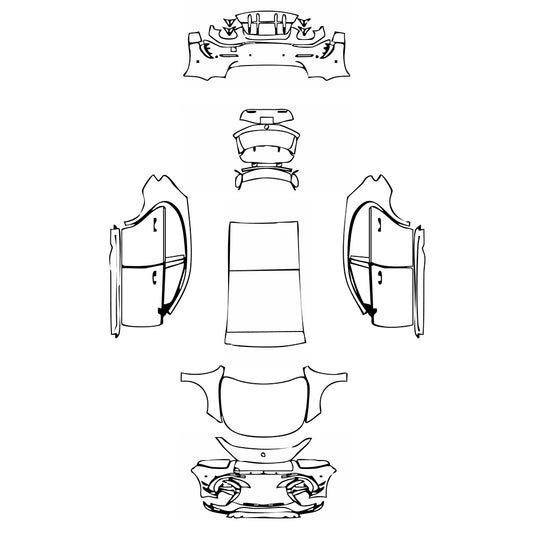 Pre-Cut PPF Mercedes-Benz A Class Hatchback AMG A 45 S 2022 - PPF-Kits