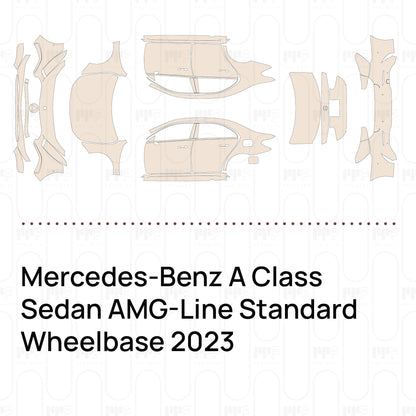 PPF prédécoupé Mercedes-Benz A Class Sedan AMG-Line Standard Wheelbase 2023