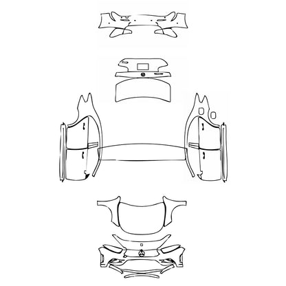 Pre-Cut PPF Mercedes-Benz A Class Sedan AMG Line Extended Wheelbase (Chinese only) 2021 - PPF-Kits