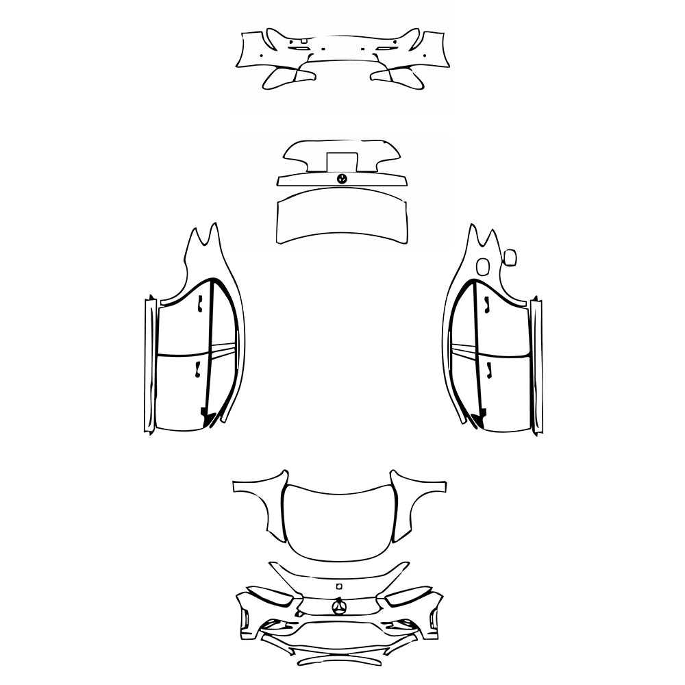 Pre-Cut PPF Mercedes-Benz A Class Sedan AMG Line Standard Wheelbase 2020 - PPF-Kits