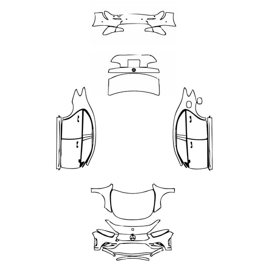 Pre-Cut PPF Mercedes-Benz A Class Sedan AMG Line Standard Wheelbase 2021 - PPF-Kits