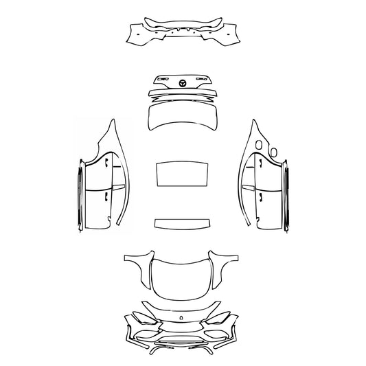 Pre-Cut PPF Mercedes-Benz CLA Coupe AMG CLA 35 2020 - PPF-Kits