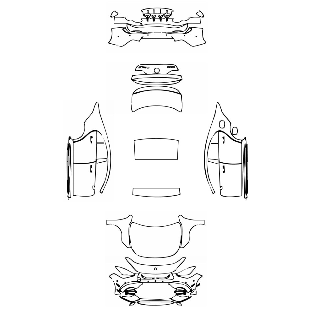 Pre-Cut PPF Mercedes-Benz CLA Coupe AMG CLA 45S 2025 - PPF-Kits