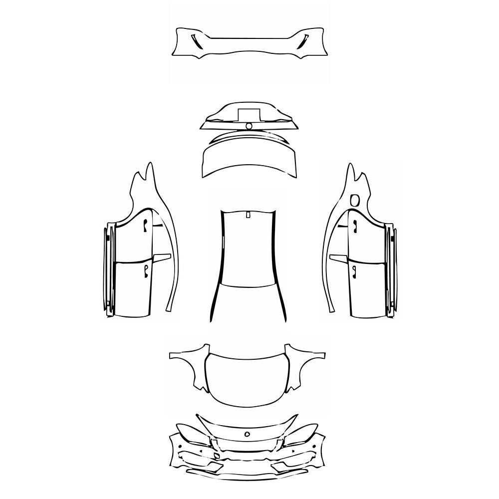 Pre-Cut PPF Mercedes-Benz CLA Coupe AMG CLA 45 2014 - PPF-Kits