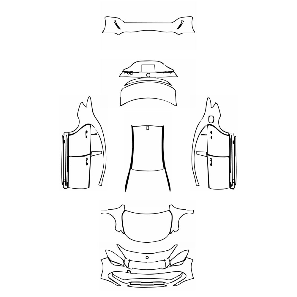 Pre-Cut PPF Mercedes-Benz CLA Coupe AMG CLA 45 2019 - PPF-Kits