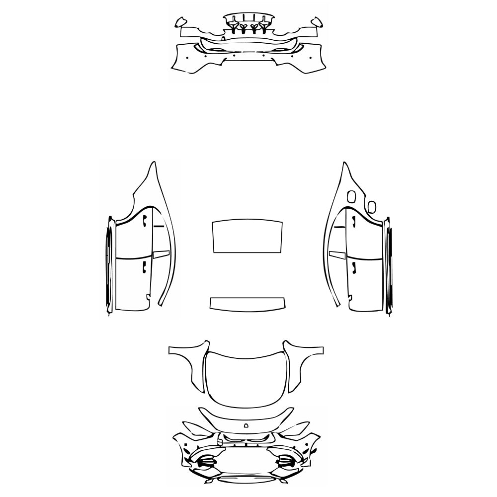 Pre-Cut PPF Mercedes-Benz CLA Coupe AMG CLA 45 2022 - PPF-Kits