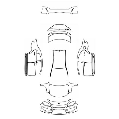 Pre-Cut PPF Mercedes-Benz CLA Coupe AMG Line 2015 - PPF-Kits