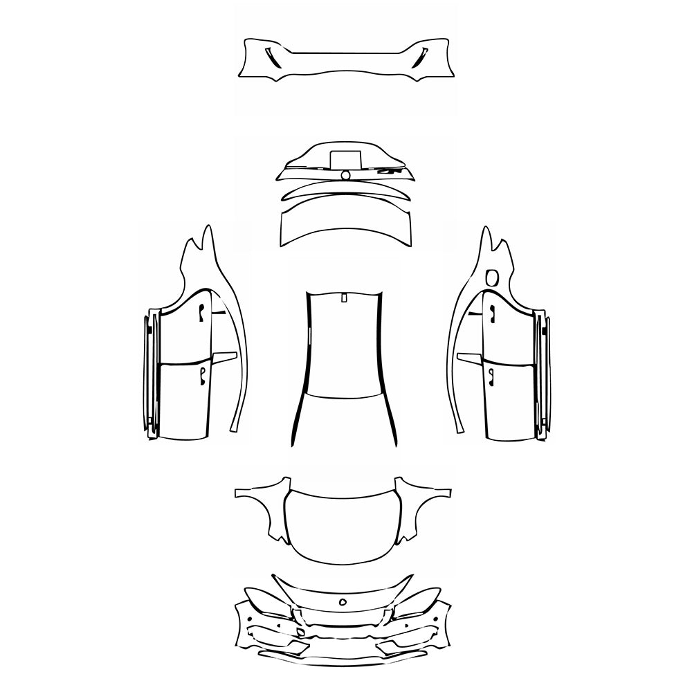 Pre-Cut PPF Mercedes-Benz CLA Coupe AMG Line 2016 - PPF-Kits