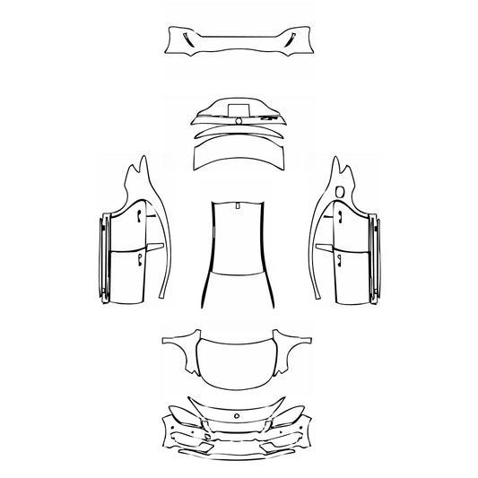 Pre-Cut PPF Mercedes-Benz CLA Coupe AMG Line 2016 - PPF-Kits