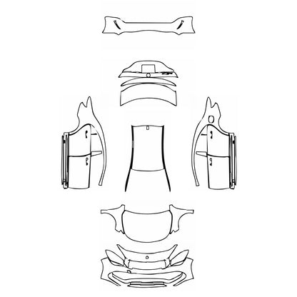 Pre-Cut PPF Mercedes-Benz CLA Coupe AMG Line 2017 - PPF-Kits