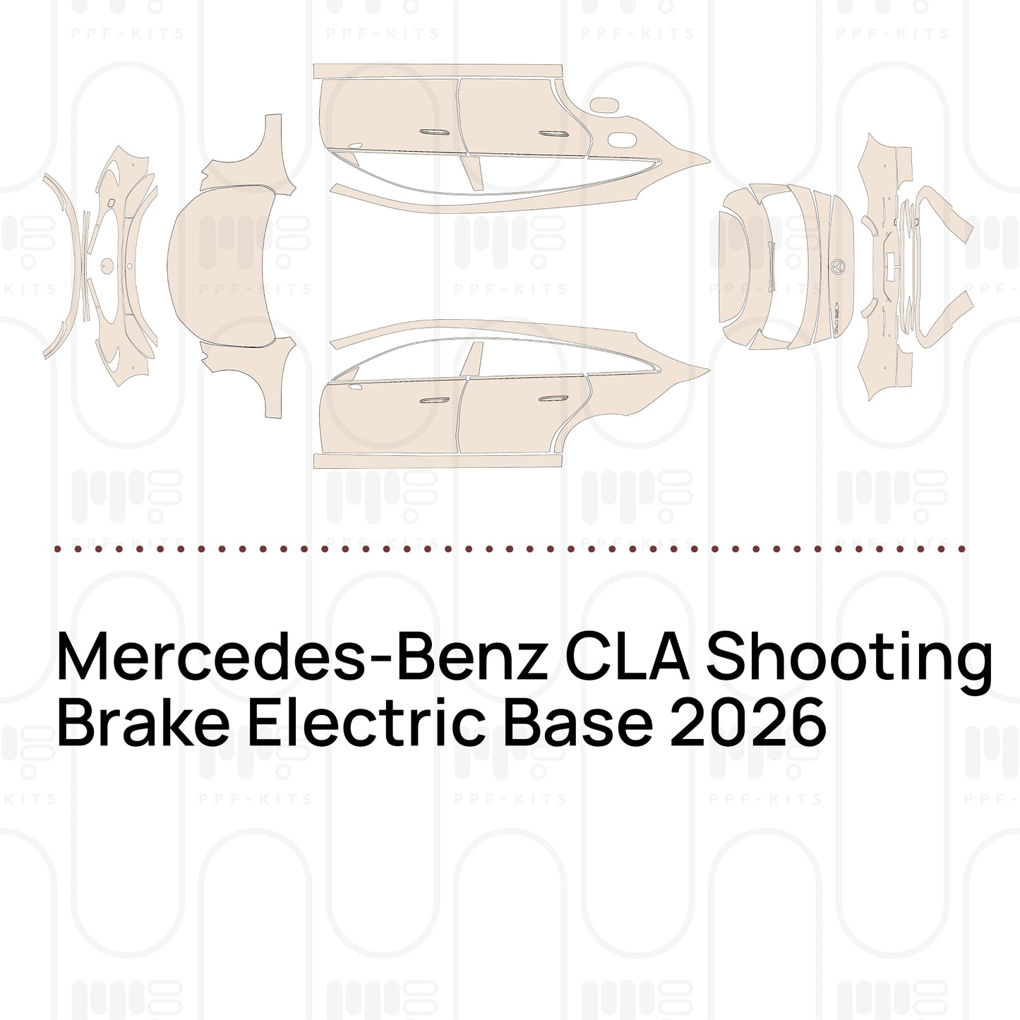 PPF prédécoupé Mercedes-Benz CLA Shooting Brake Electric Base 2026