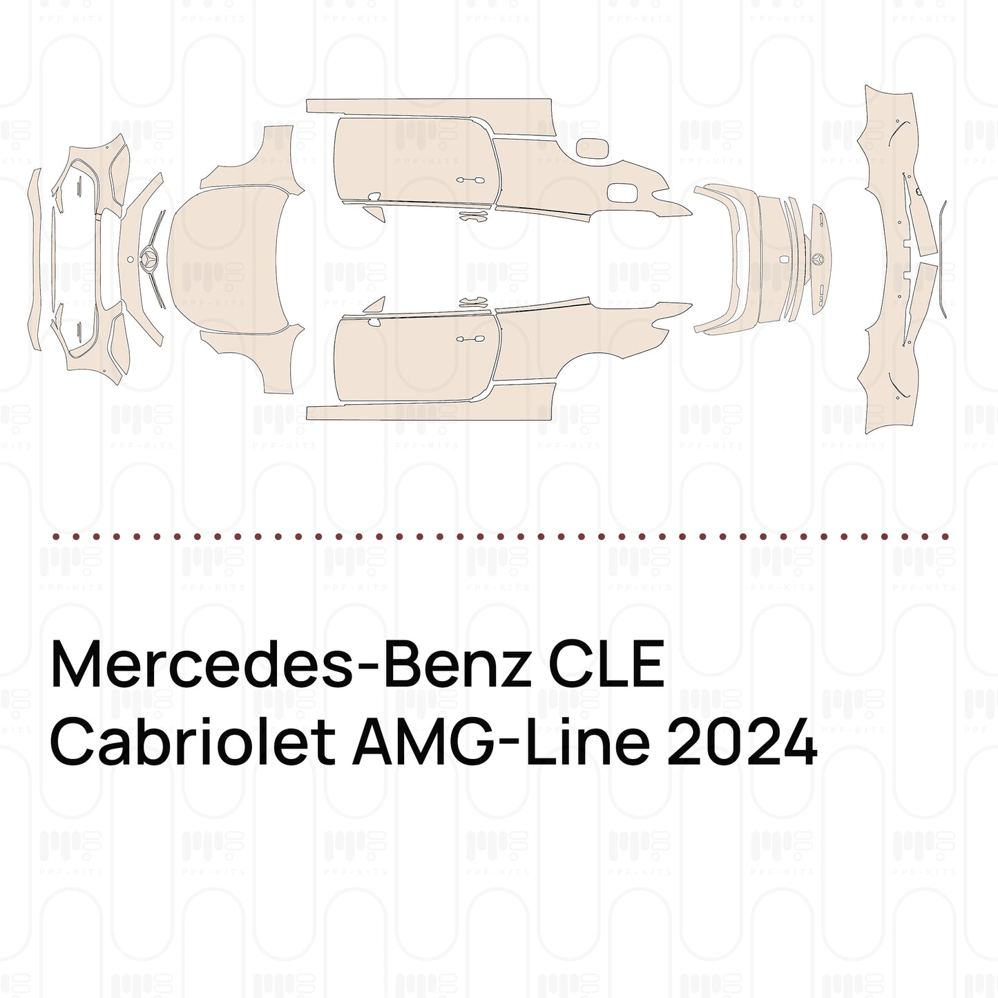 PPF prédécoupé Mercedes-Benz CLE Cabriolet AMG-Line 2024