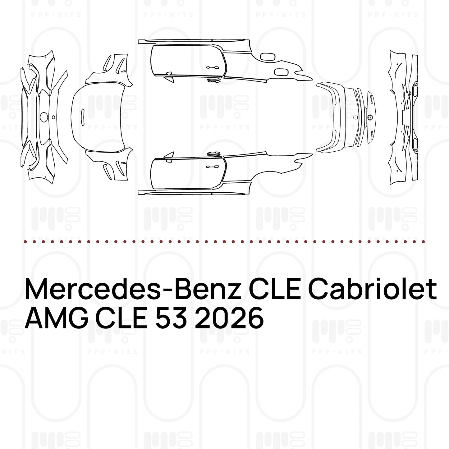 PPF prédécoupé Mercedes-Benz CLE Cabriolet AMG CLE 53 2026