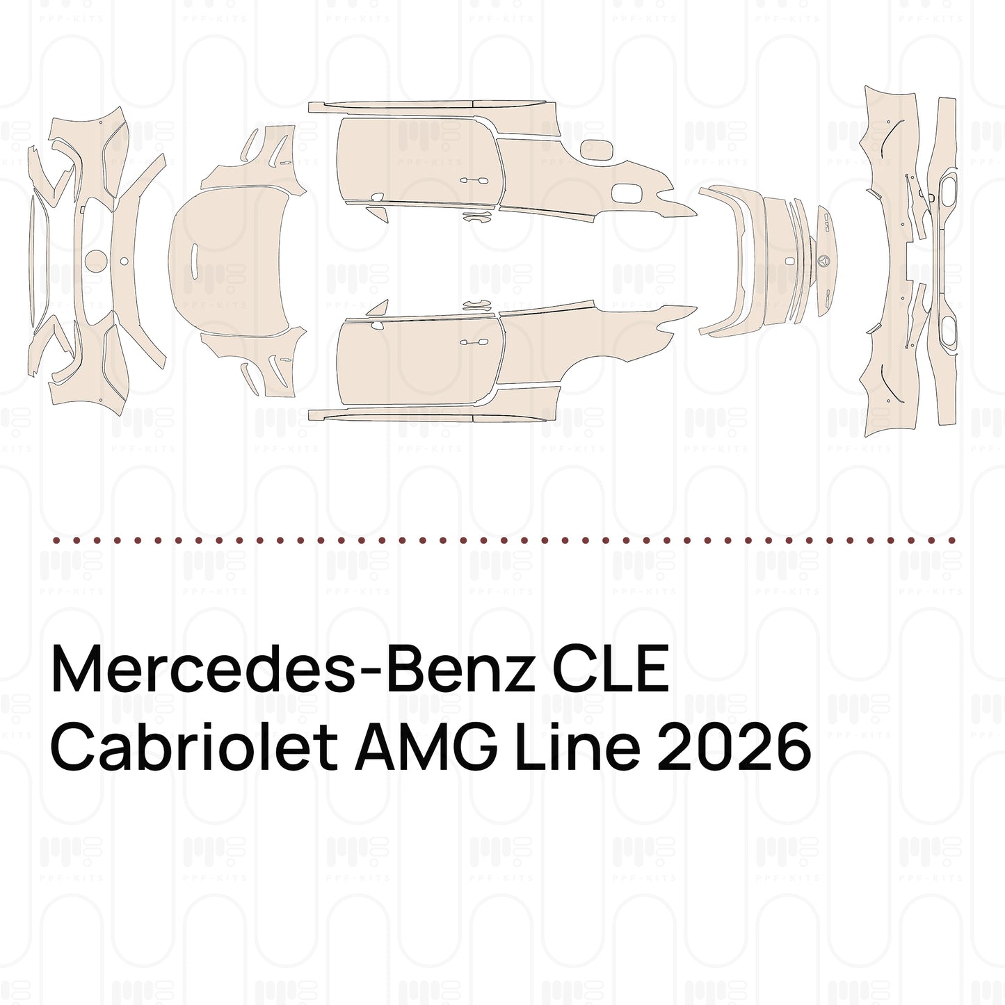 PPF prédécoupé Mercedes-Benz CLE Cabriolet AMG Line 2026