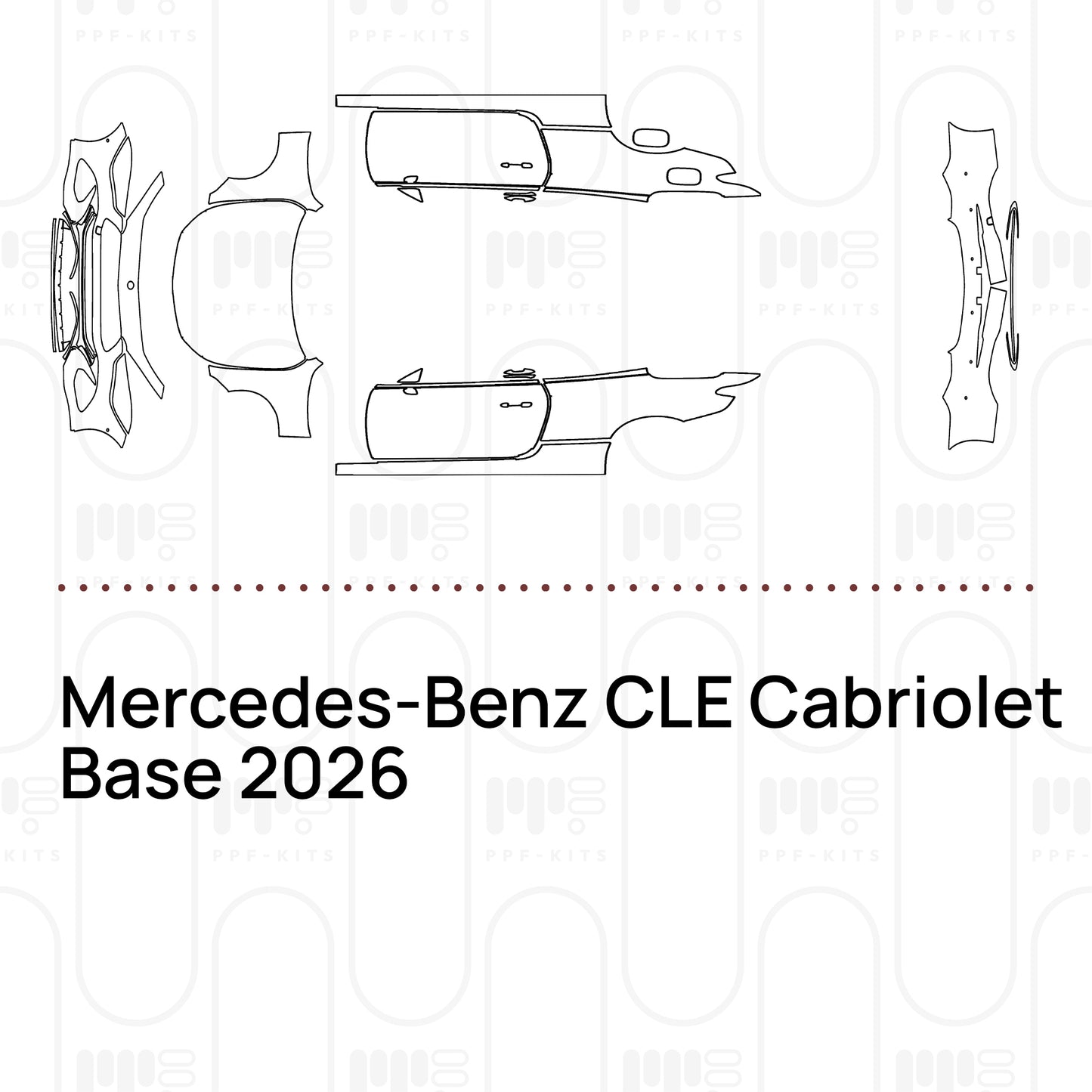 PPF prédécoupé Mercedes-Benz CLE Cabriolet Base 2026