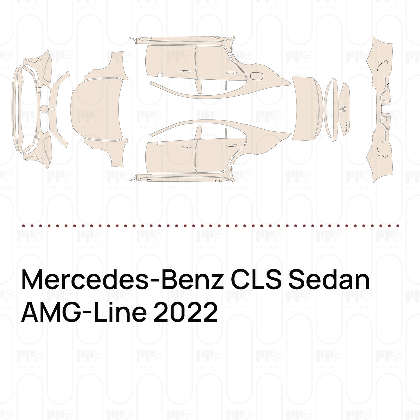 PPF prédécoupé Mercedes-Benz CLS Sedan AMG-Line 2022