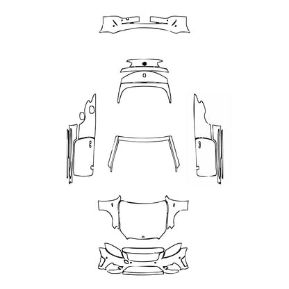 Pre-Cut PPF Mercedes-Benz C Class Cabriolet AMG C43 2019 - PPF-Kits