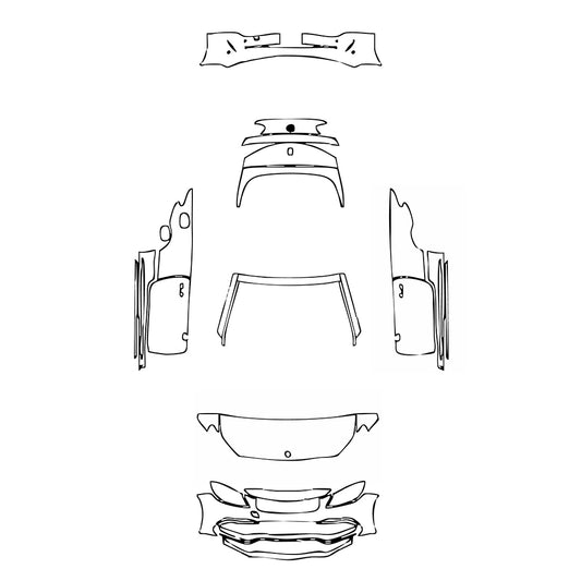 Pre-Cut PPF Mercedes-Benz C Class Cabriolet AMG C63 S 2019 - PPF-Kits