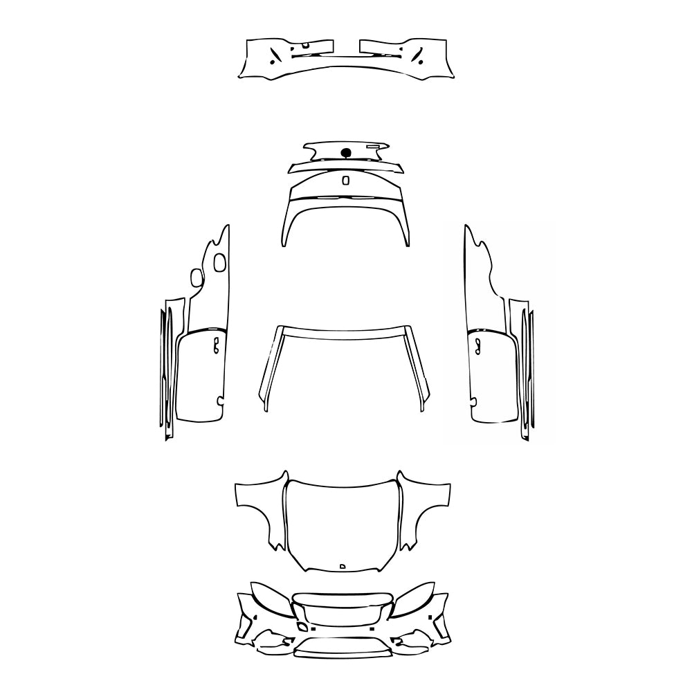 Pre-Cut PPF Mercedes-Benz C Class Cabriolet AMG Line 2020 - PPF-Kits