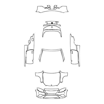 Pre-Cut PPF Mercedes-Benz C Class Cabriolet Base 2022 - PPF-Kits