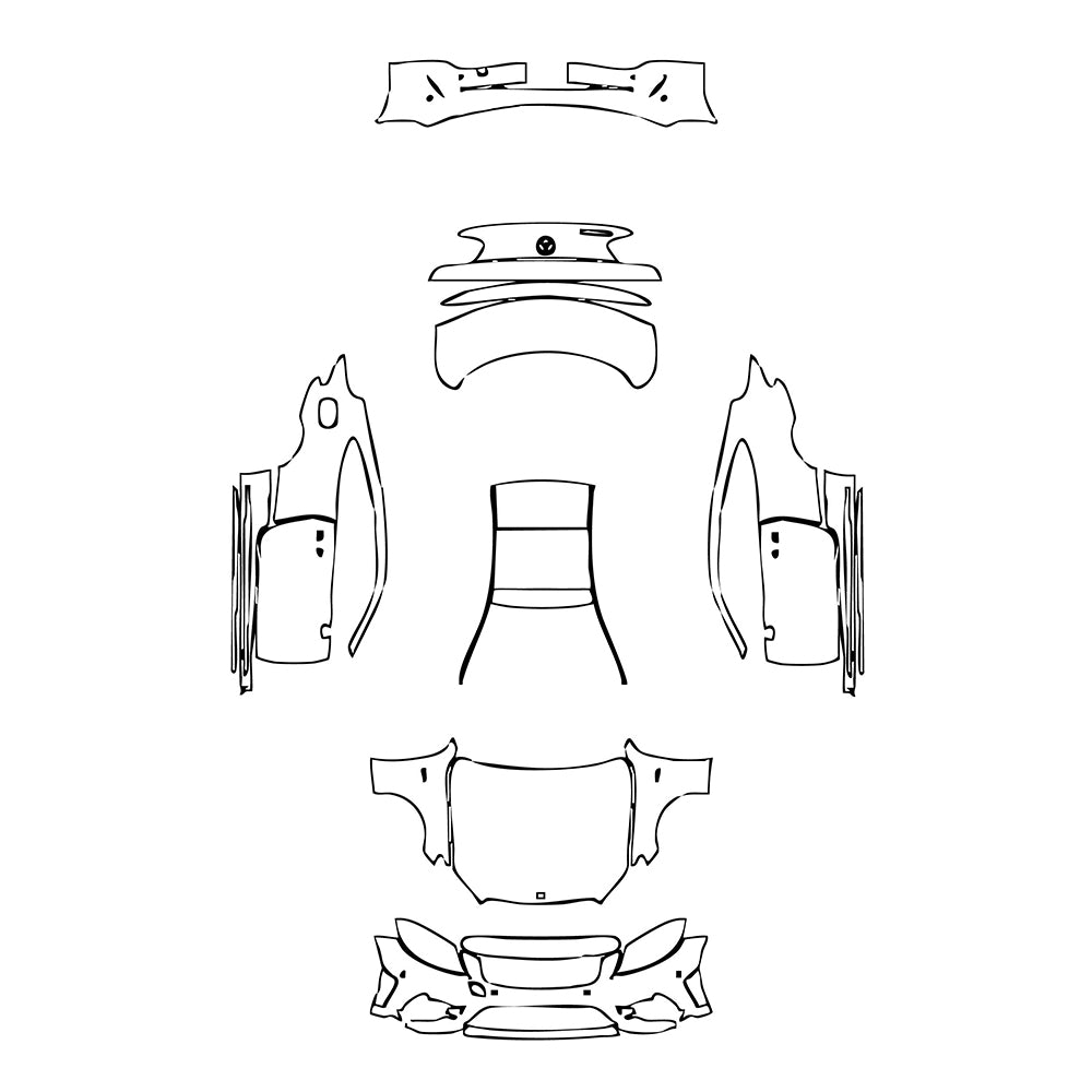 Pre-Cut PPF Mercedes-Benz C Class Coupe AMG C43 2022 - PPF-Kits