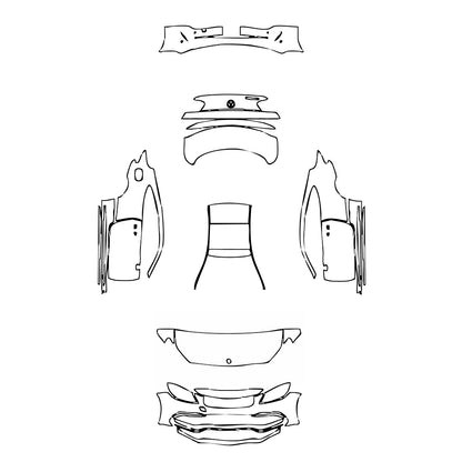 Pre-Cut PPF Mercedes-Benz C Class Coupe AMG C63 2020 - PPF-Kits