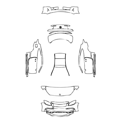 Pre-Cut PPF Mercedes-Benz C Class Coupe AMG C63 S 2023 - PPF-Kits