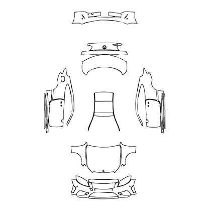 Pre-Cut PPF Mercedes-Benz C Class Coupe AMG Line 2019 - PPF-Kits