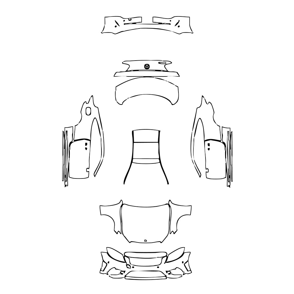 Pre-Cut PPF Mercedes-Benz C Class Coupe AMG Line 2022 - PPF-Kits