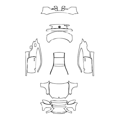 Pre-Cut PPF Mercedes-Benz C Class Coupe Base 2018 - PPF-Kits