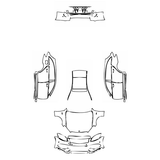 Pre-Cut PPF Mercedes-Benz C Class Estate AMG C43 2015 - PPF-Kits
