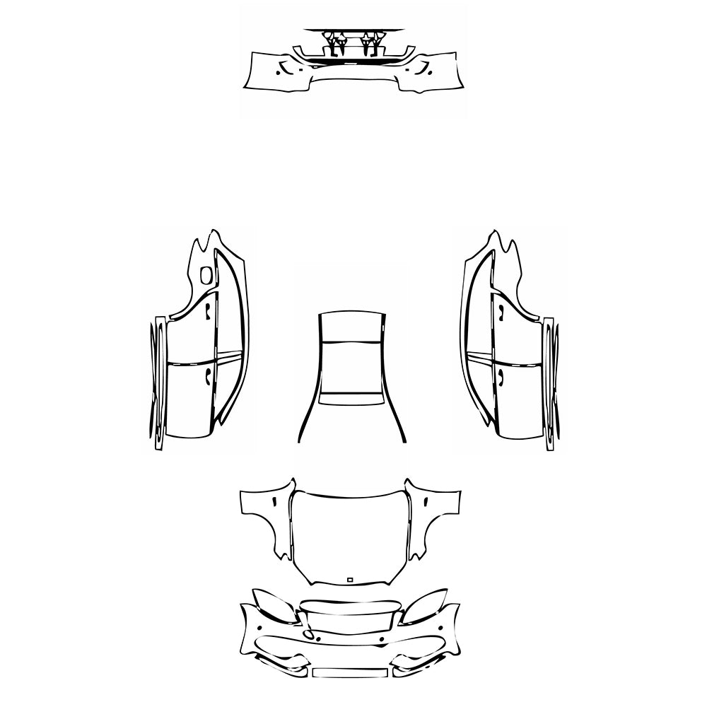 Pre-Cut PPF Mercedes-Benz C Class Estate AMG C43 2017 - PPF-Kits