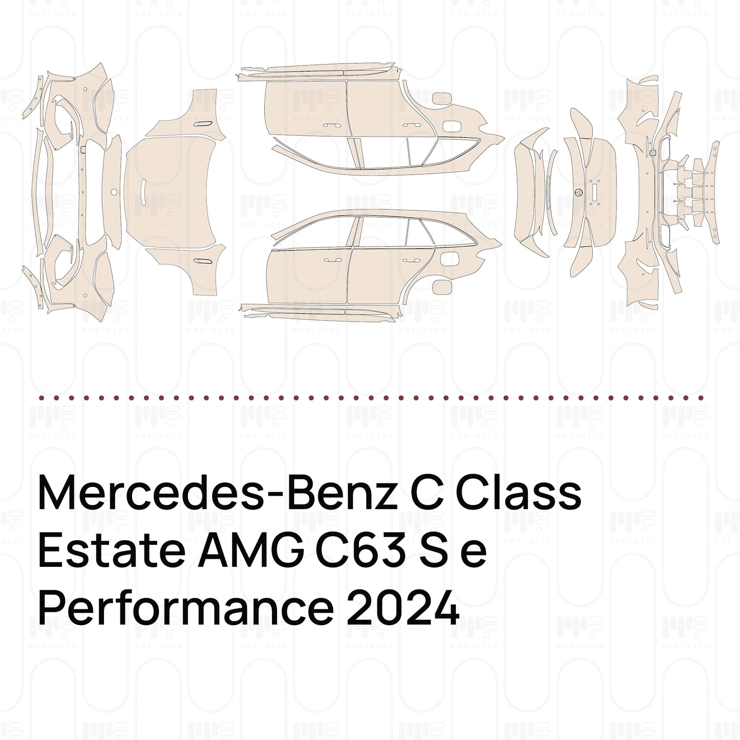 PPF prédécoupé Mercedes-Benz C Class Estate AMG C63 S e Performance 2024