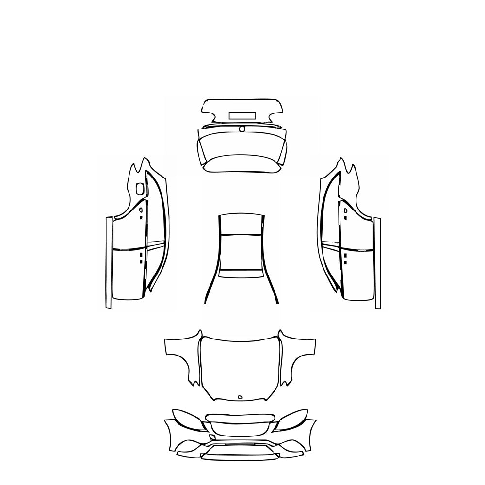 Pre-Cut PPF Mercedes-Benz C Class Estate Base 2019 - PPF-Kits