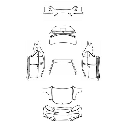 Pre-Cut PPF Mercedes-Benz C Class Sedan 450 AMG 2018 - PPF-Kits