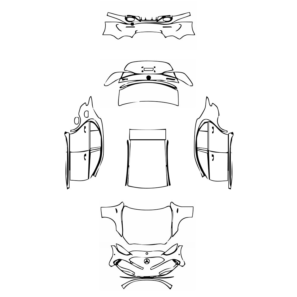 Pre-Cut PPF Mercedes-Benz C Class Sedan AMG C43 2022 - PPF-Kits