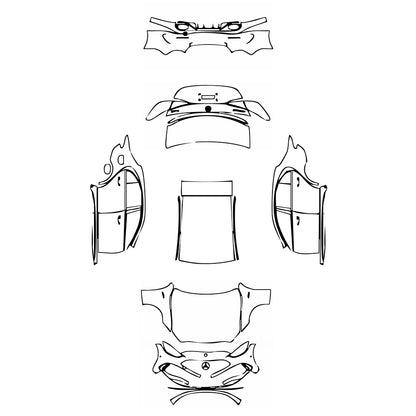 Pre-Cut PPF Mercedes-Benz C Class Sedan AMG C43 2022 - PPF-Kits