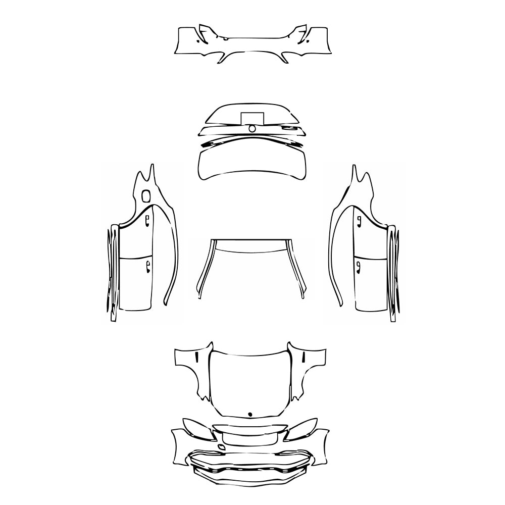 Pre-Cut PPF Mercedes-Benz C Class Sedan AMG C63 2015 - PPF-Kits