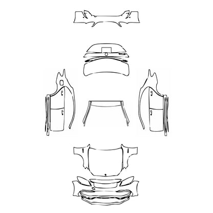 Pre-Cut PPF Mercedes-Benz C Class Sedan AMG C63 2019 - PPF-Kits