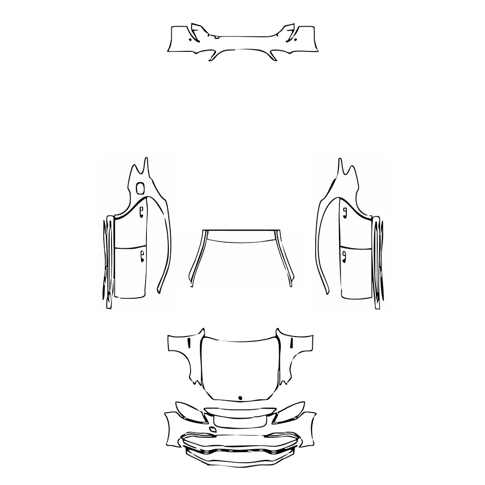 Pre-Cut PPF Mercedes-Benz C Class Sedan AMG C63 S 2017 - PPF-Kits