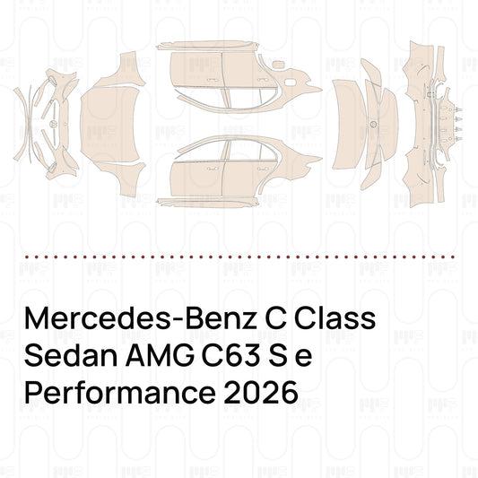 PPF prédécoupé Mercedes-Benz C Class Sedan AMG C63 S e Performance 2026