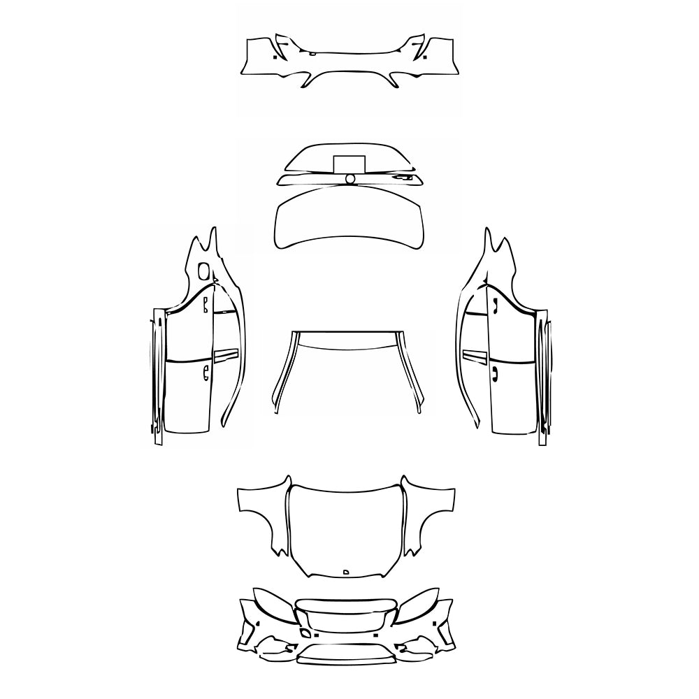 Pre-Cut PPF Mercedes-Benz C Class Sedan AMG Line Extended Wheelbase 2021 - PPF-Kits