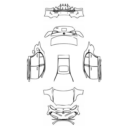 Pre-Cut PPF Mercedes-Benz C Class Sedan AMG Line Extended Wheelbase 2022 - PPF-Kits