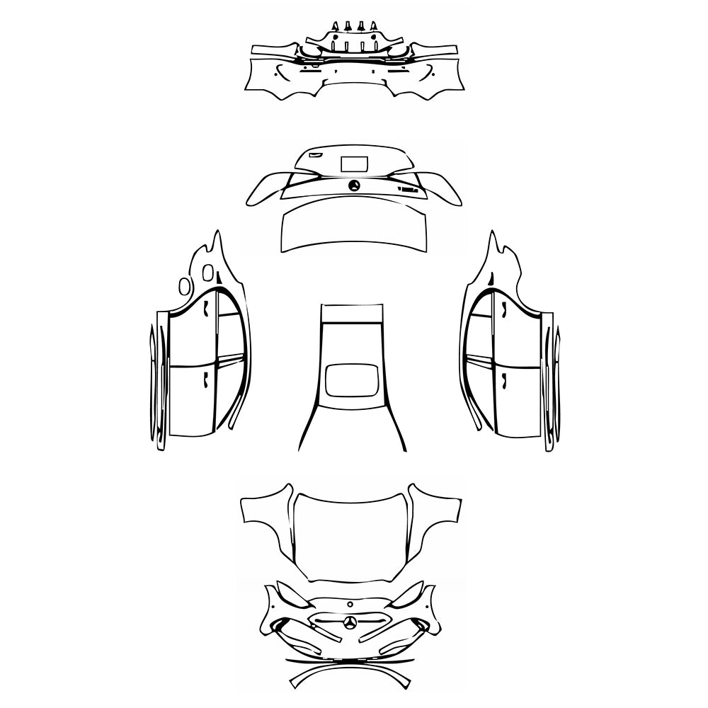 Pre-Cut PPF Mercedes-Benz C Class Sedan AMG Line Extended Wheelbase 2025 - PPF-Kits