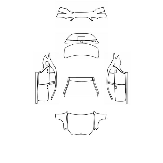 Pre-Cut PPF Mercedes-Benz C Class Sedan Base Extended Wheelbase 2021 - PPF-Kits