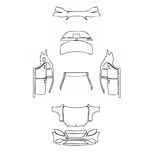 Pre-Cut PPF Mercedes-Benz C Class Sedan Base Standard Wheelbase 2021 - PPF-Kits