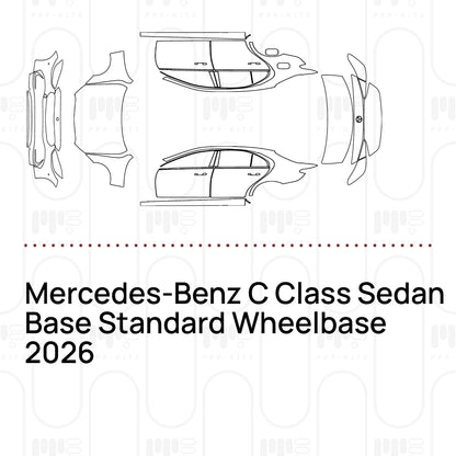 PPF prédécoupé Mercedes-Benz C Class Sedan Base Standard Wheelbase 2026