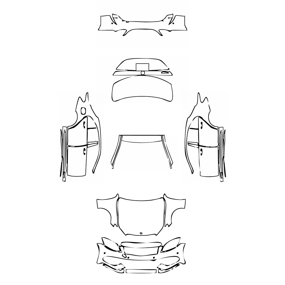 Pre-Cut PPF Mercedes-Benz C Class Sedan Sport Standard Wheelbase 2017 - PPF-Kits