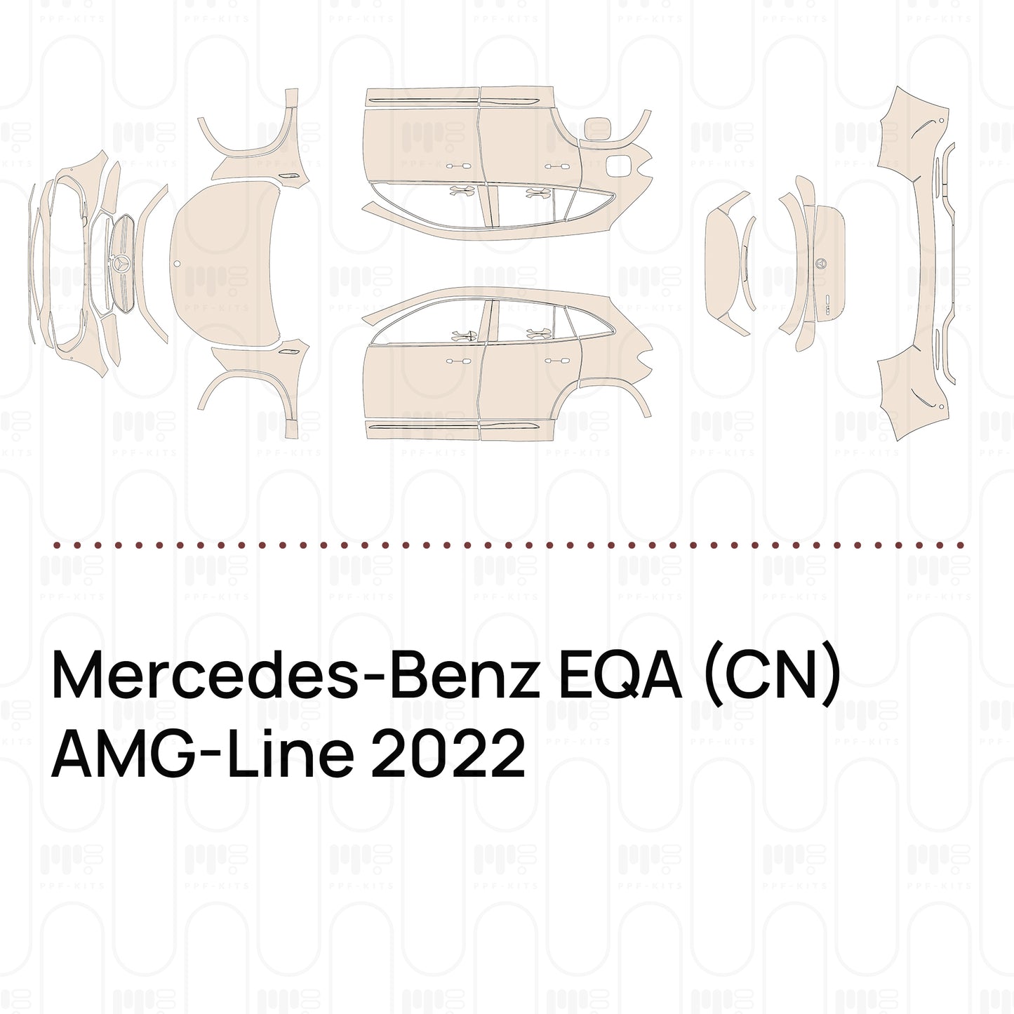 PPF prédécoupé Mercedes-Benz EQA (CN) AMG-Line 2022
